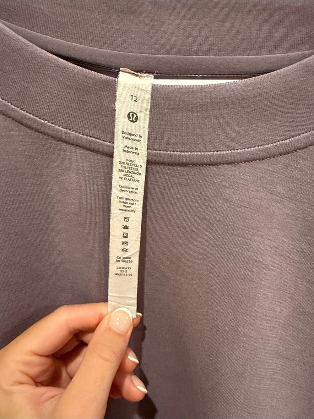 lululemon athletica Oversized Lavender Crewneck Sweatshirt